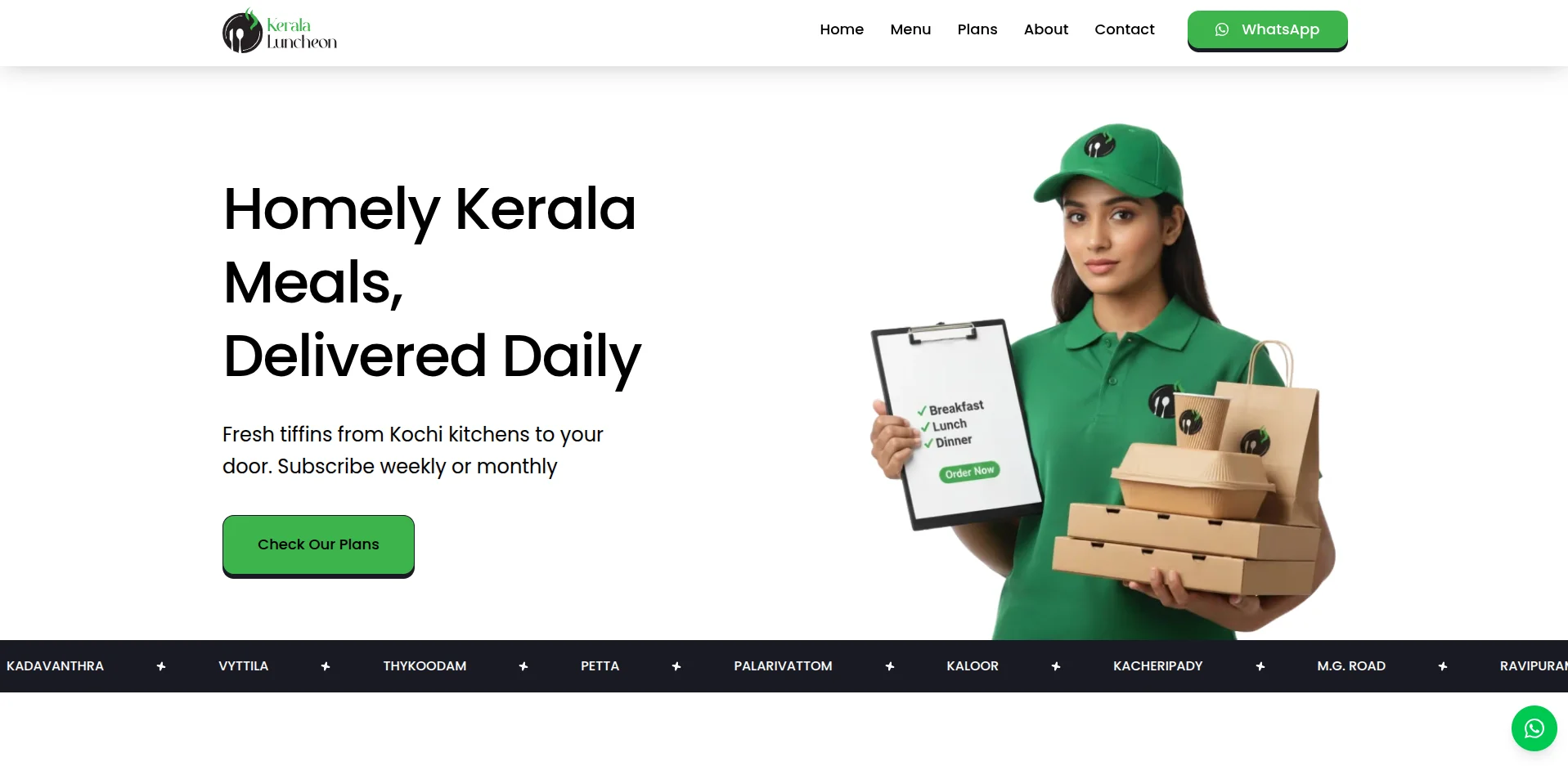 Kerala Luncheon - Food Delivery App